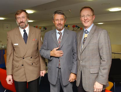 Dr. Frischenschlager, Lorand Sz&uuml;sner und Johannes Jakobs-Woltering